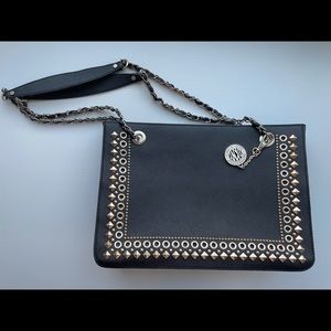 DKNY studded shoulder bag
